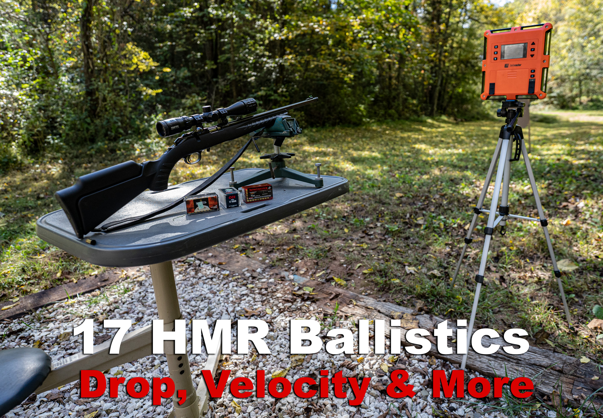17 HMR Ballistics testing at the range