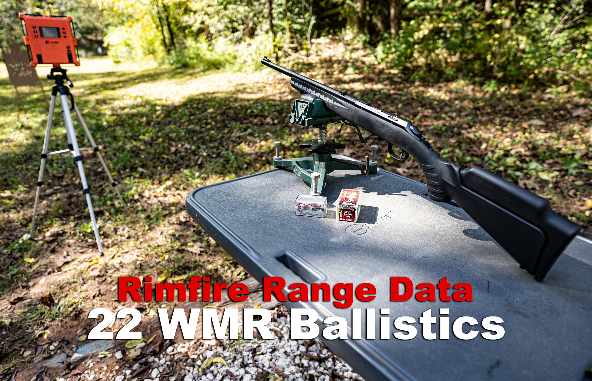 Measuring 22 WMR ballistics at the shooting range