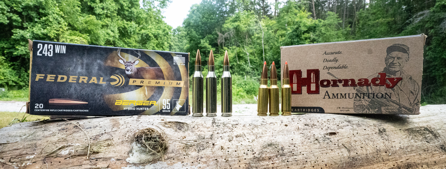 243 Win ammo side by side with 6.5 Grendel ammo