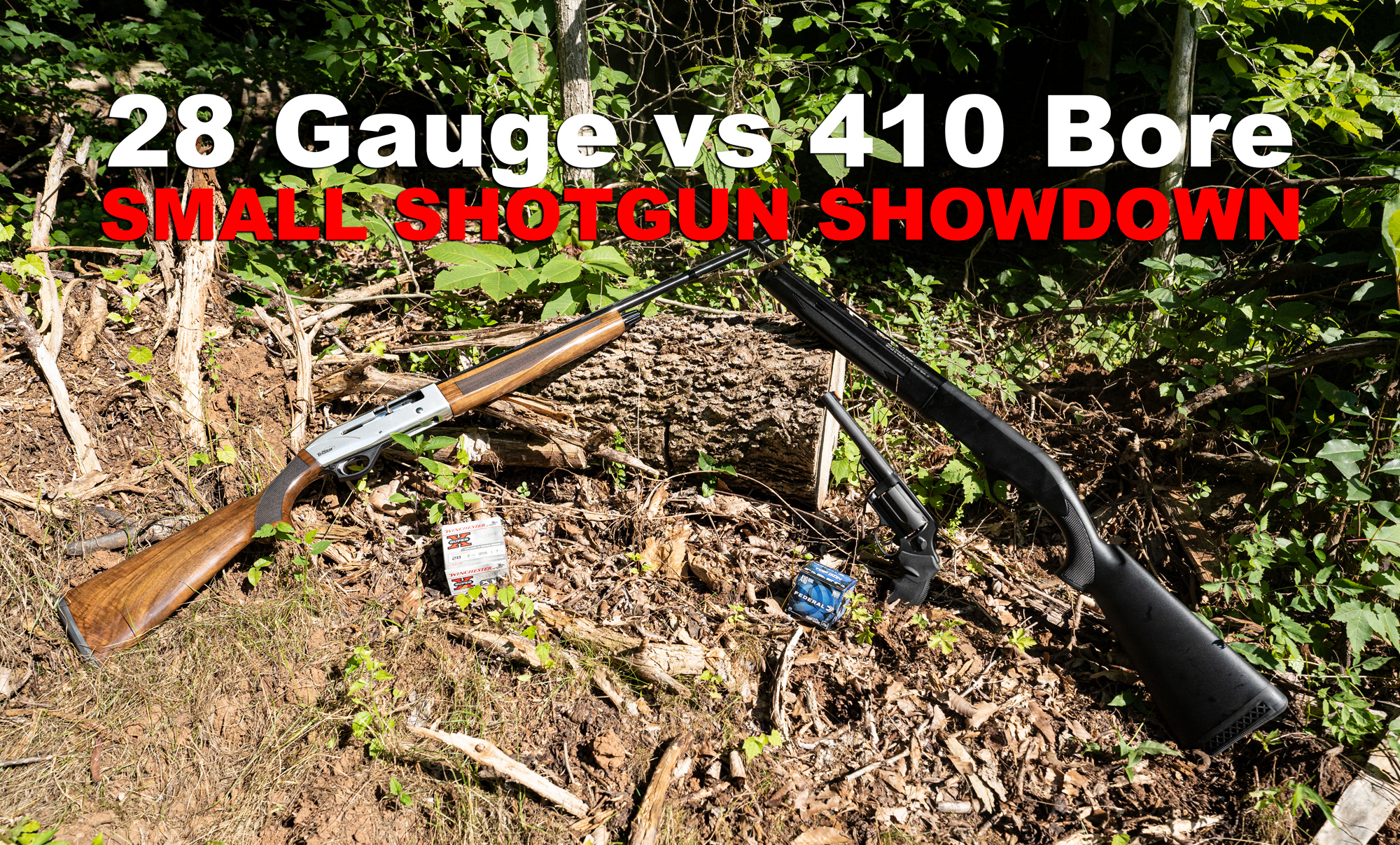 28 Gauge vs 410 Bore shotguns at the range