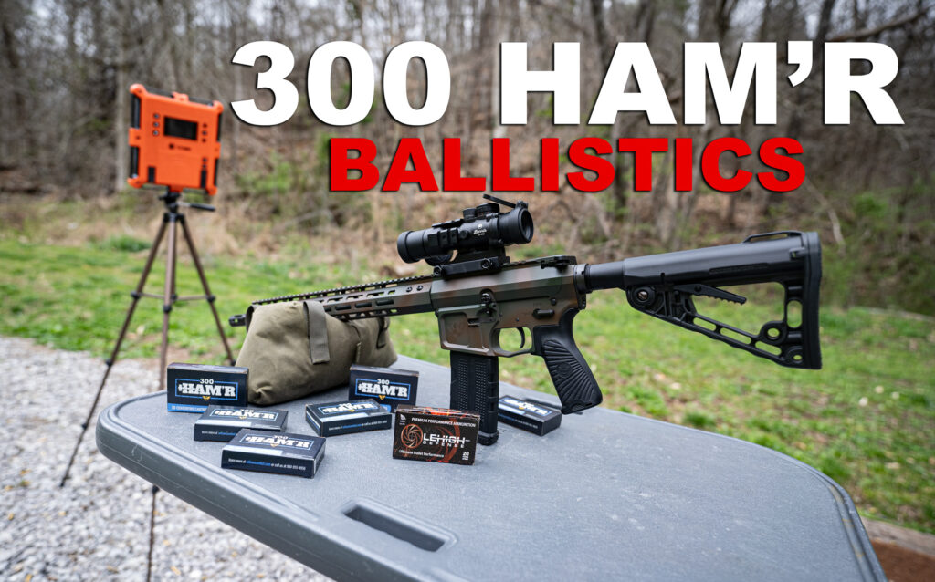 300 HAM'R Ballistics Velocity and Energy Data