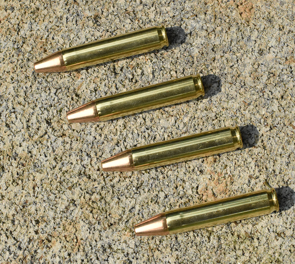 A necked-down25-35 Winchester it used a228-inch diameter 70-grain bullet at...