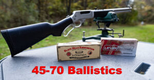45-70 ballistics tested with rifle and ammo