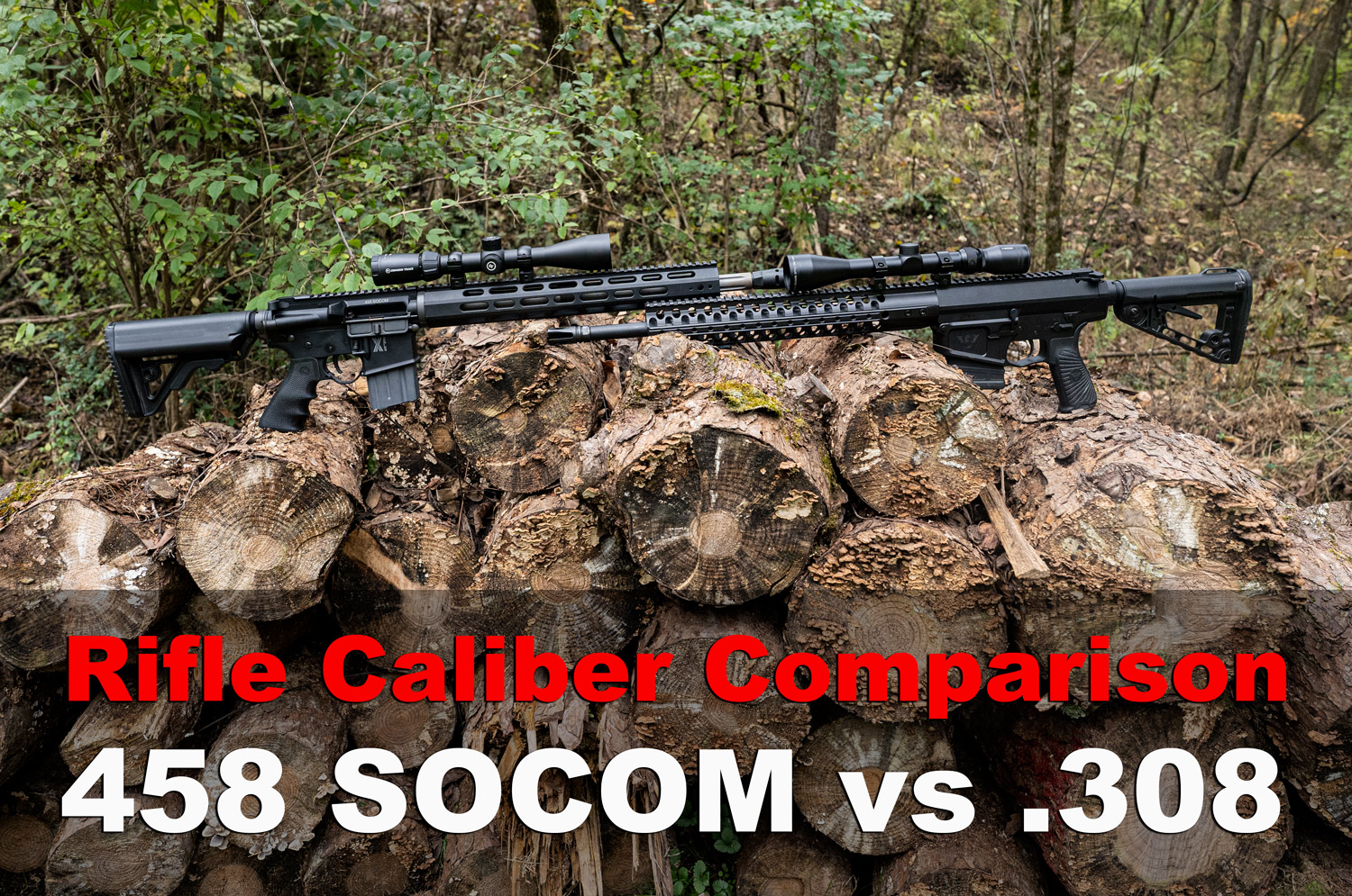 458 SOCOM vs 308 rifles at a shooting range