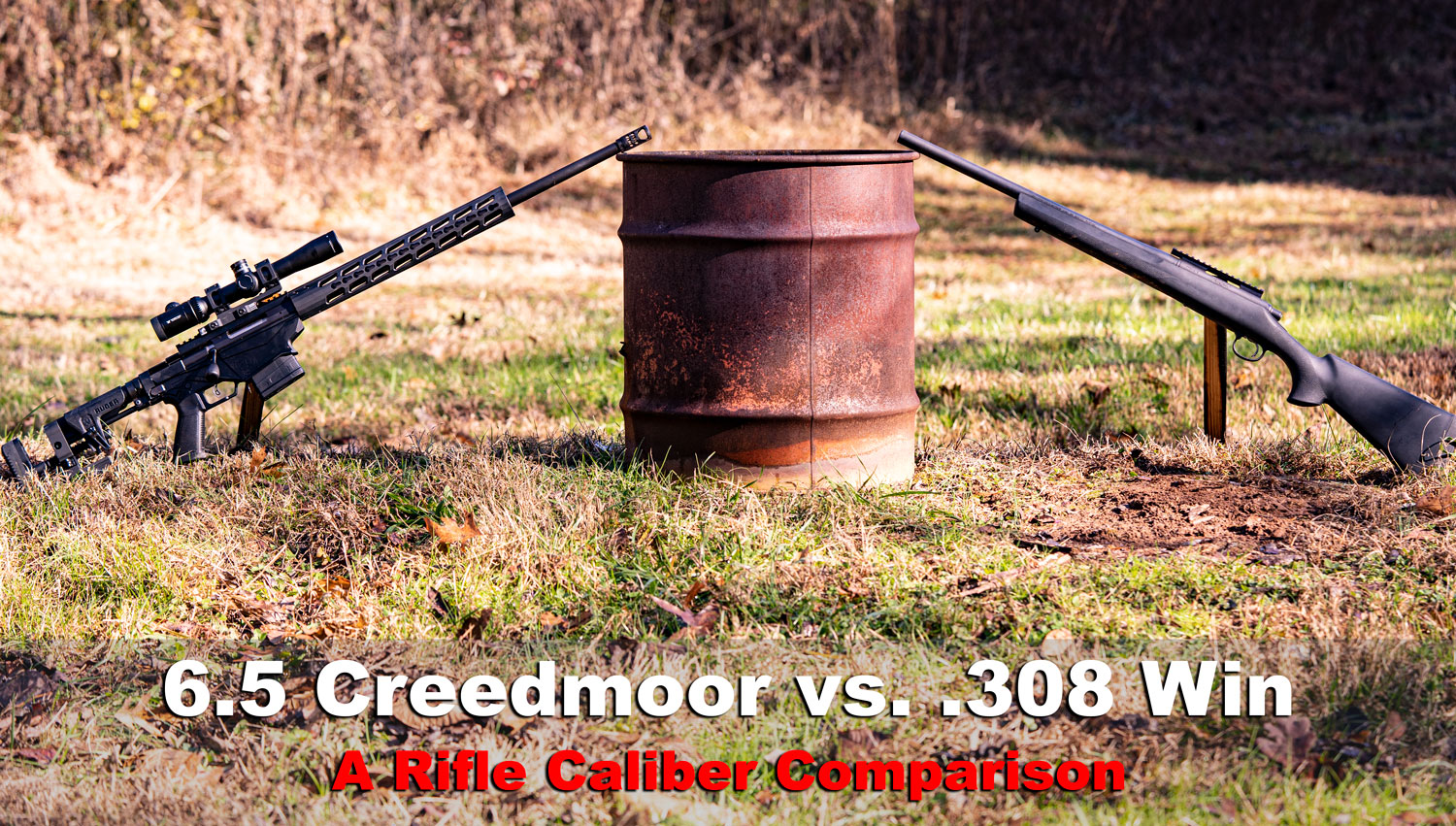 6.5 creedmoor vs .308 rifles at the range