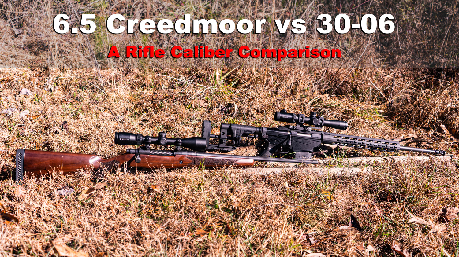6.5 Creedmoor rifle vs .30-06 springfield rifle