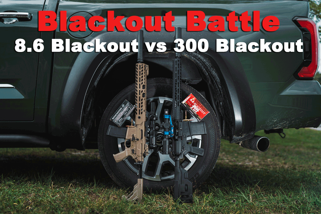 8.6 Blackout vs 300 BLK rifles and ammo side by side