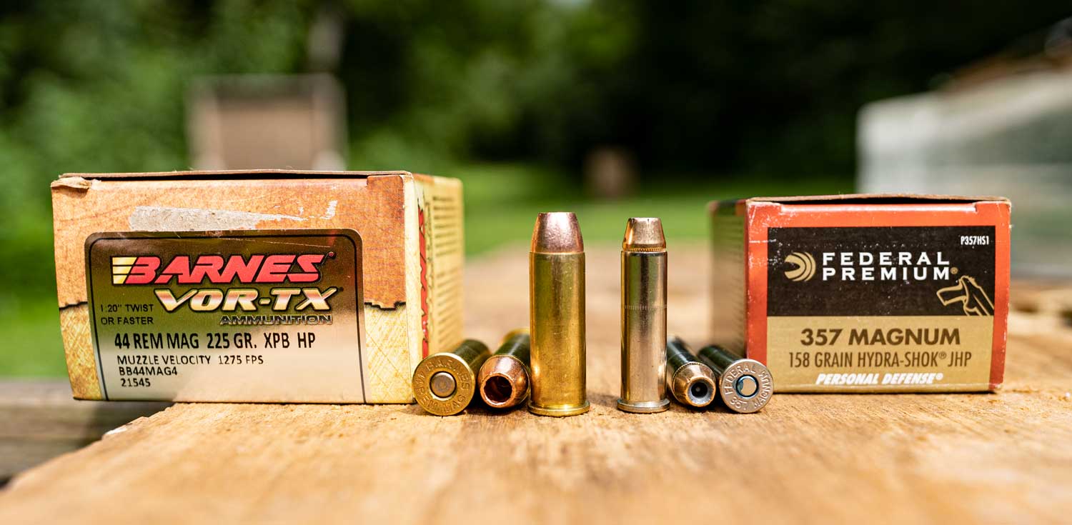 357 magnum vs 44 magnum ammo side by side