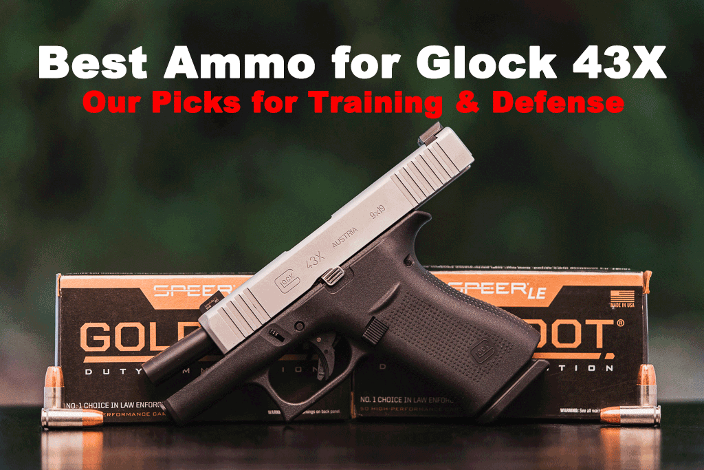 Ammo displayed with Glock 43X pistol