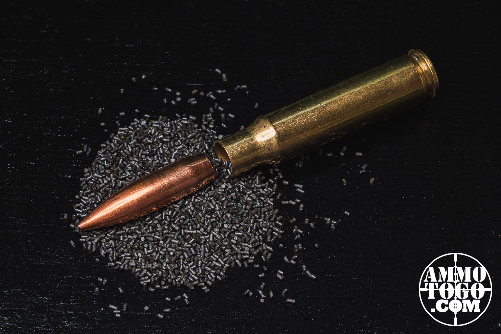 A dissected round loaded with a MatchKing bullet