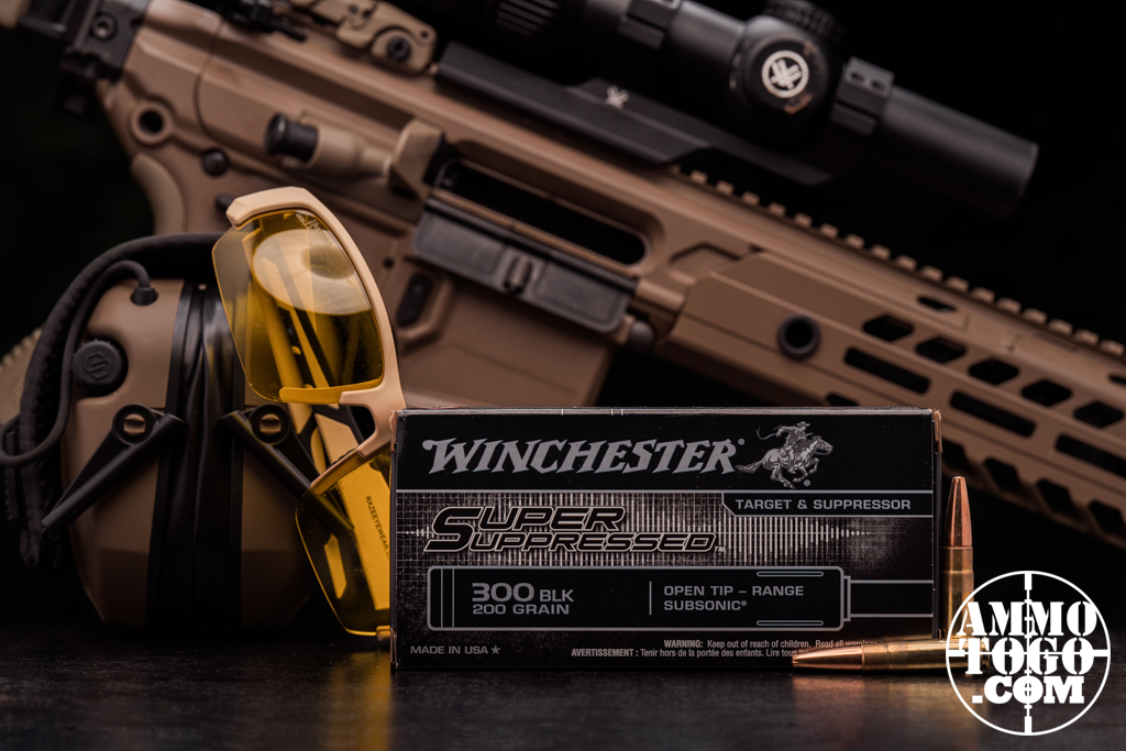 Winchester Super Suppressed 300 BLK Ammo Winchester Super Suppressed 300 Blackout ammo is a great pick for use with a silencer