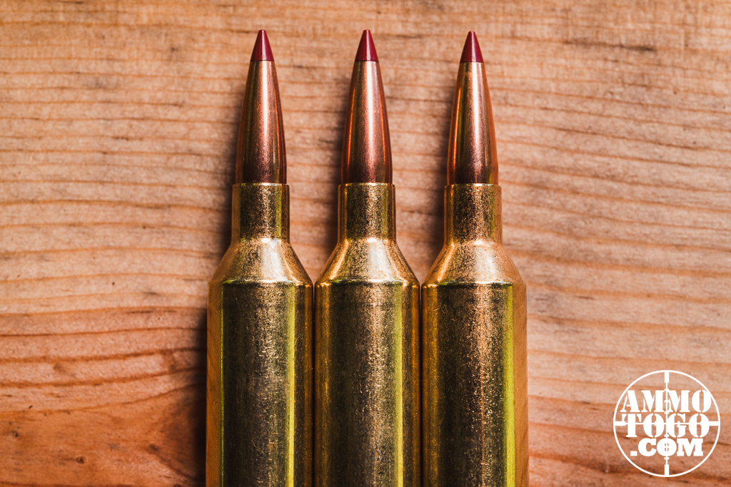 22 Creedmoor ammunition lined up