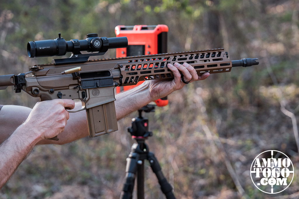 Shooting 277 Fury at the range Firing 277 Fury at the shooting range