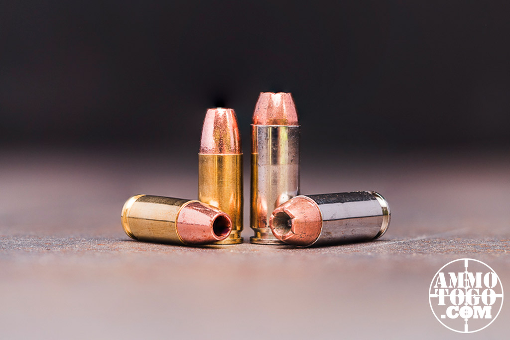 9mm ammo side by side with larger 10mm ammo