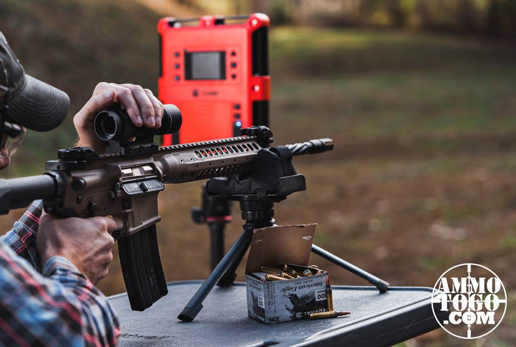Shooting 223 Remington at the range