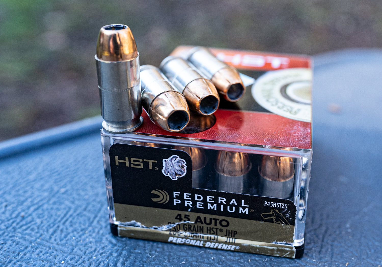 Federal 45 ACP hollow point ammunition