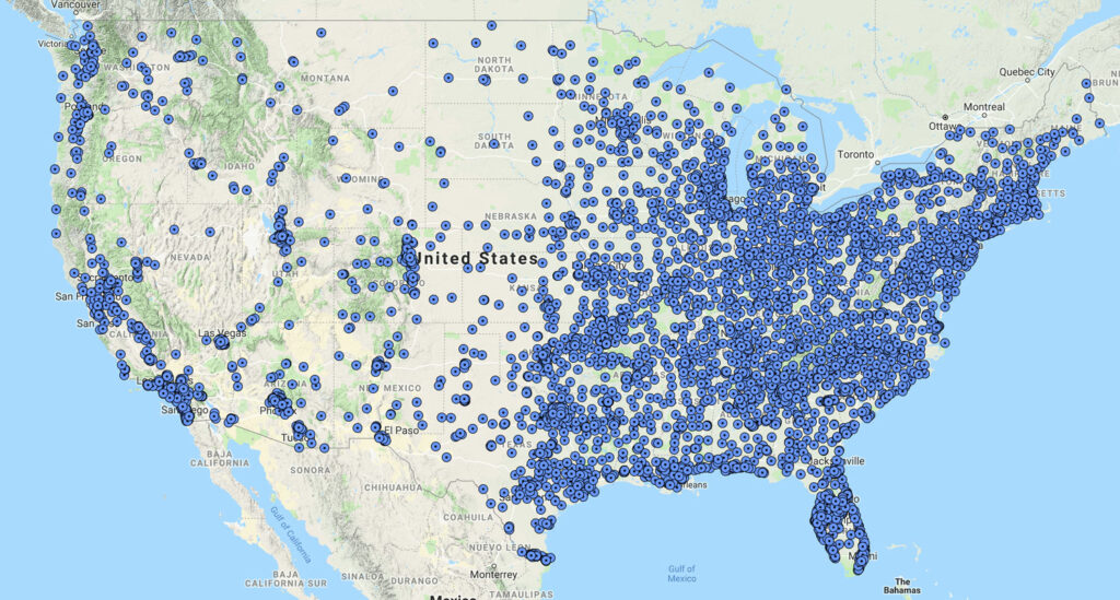 Map Of Walmart Locations In Usa | Kinderzimmer 2018