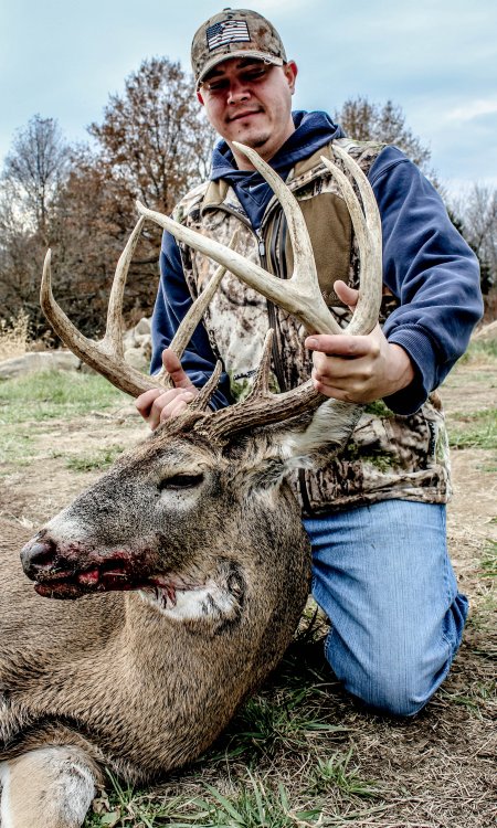 Mike shot a trophy whitetail deer