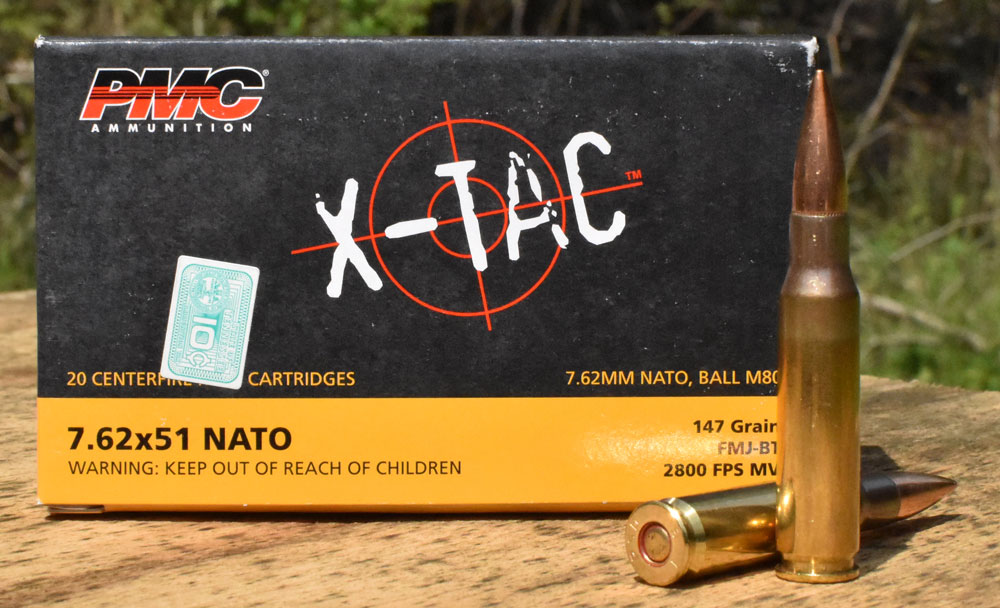 PMC M80 ammunition on a table