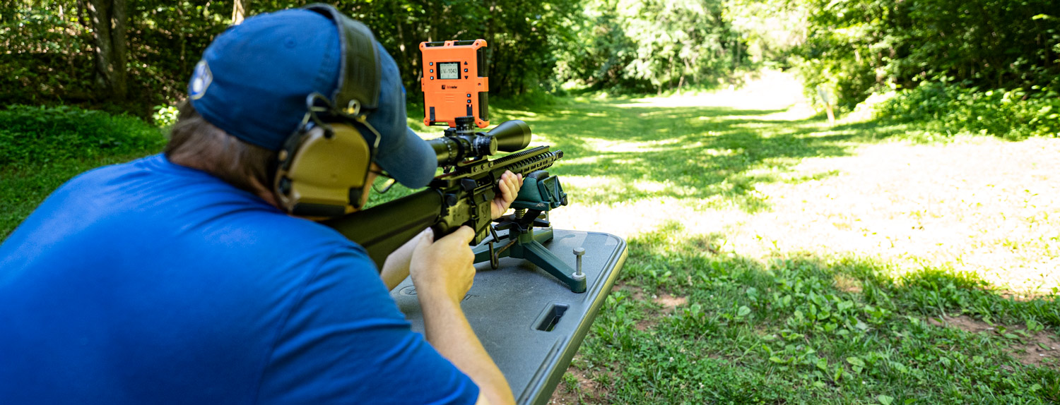 Shooting a 6mm ARC rifle at the range
