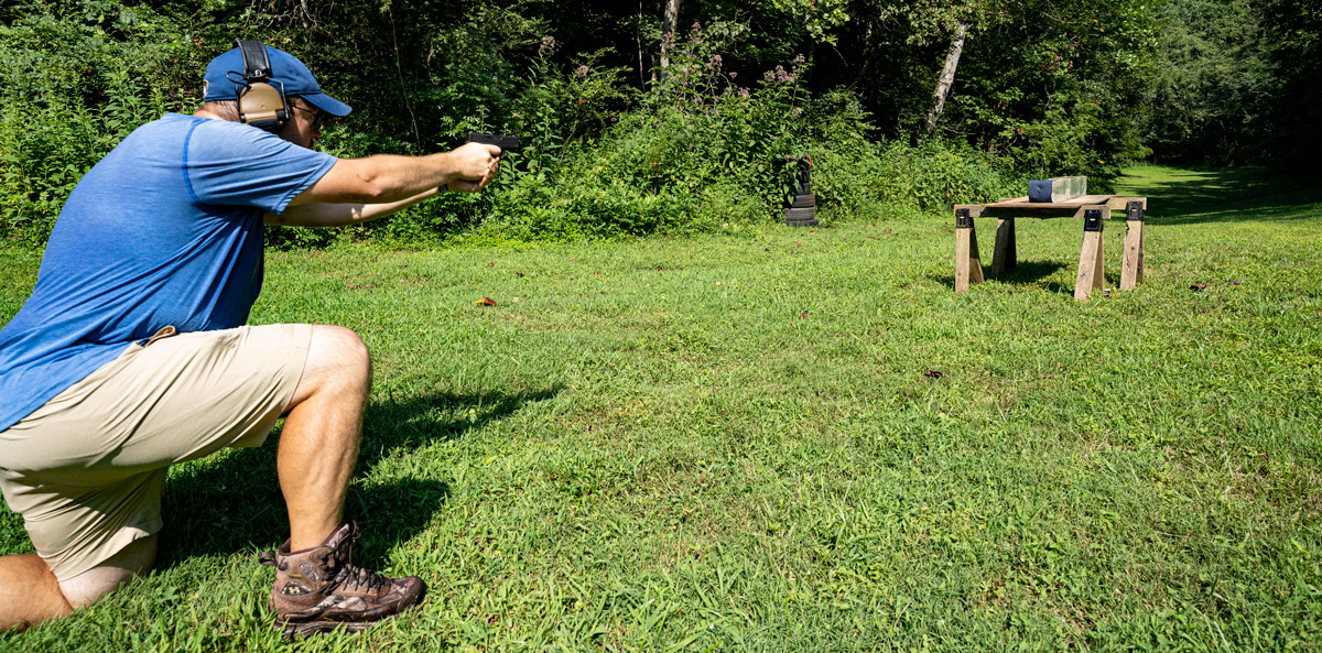 Firing both calibers into ballistic gel