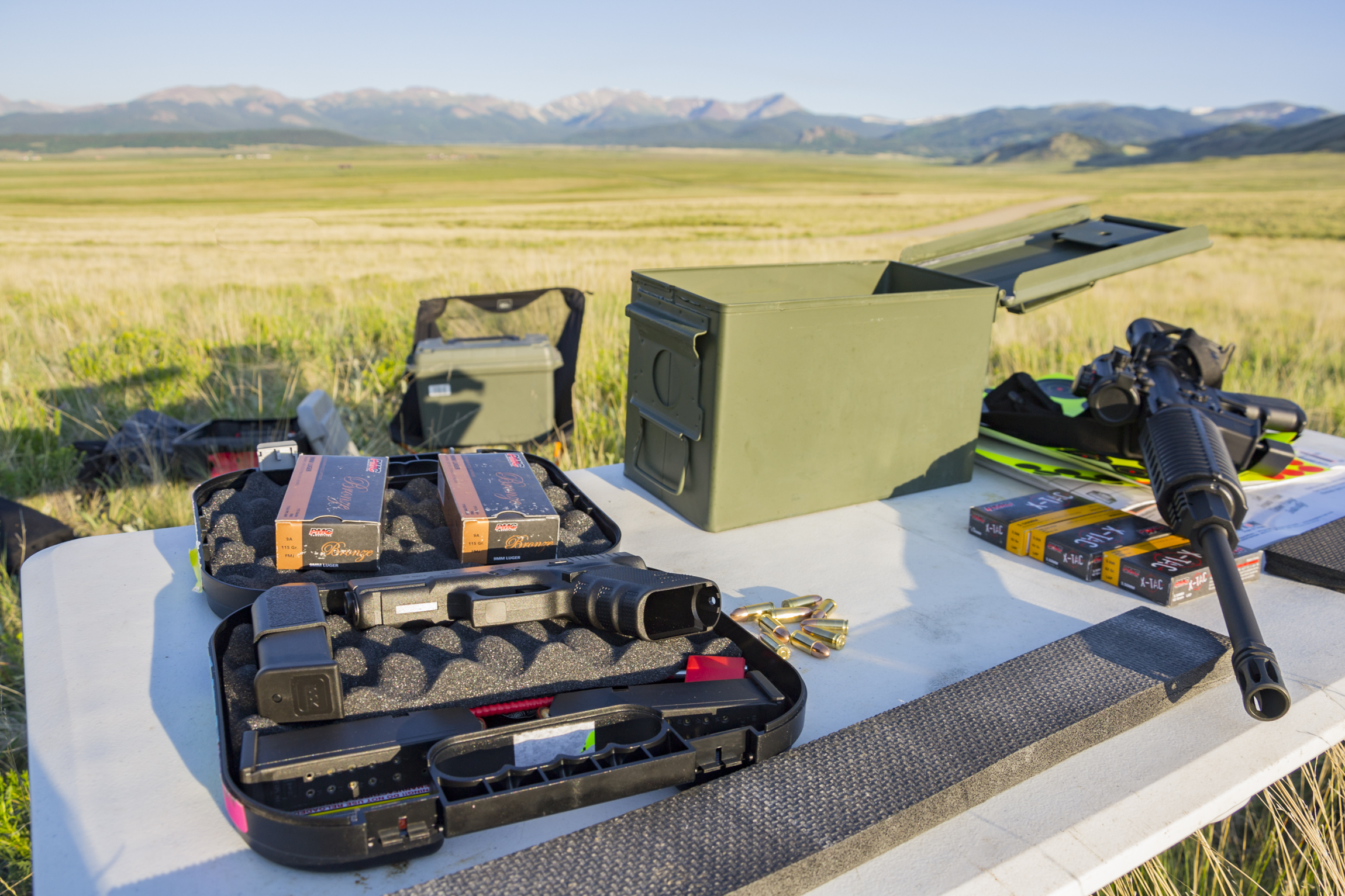 Firearm target shooting in Pike-San Isabel National Forest