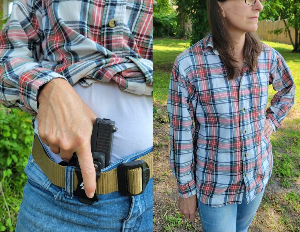 The author wearing Odin Holsters Valknut IWB Holster