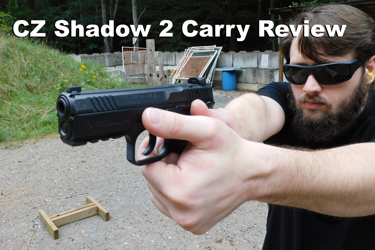 CZ Shadow 2 Carry pistol at the range