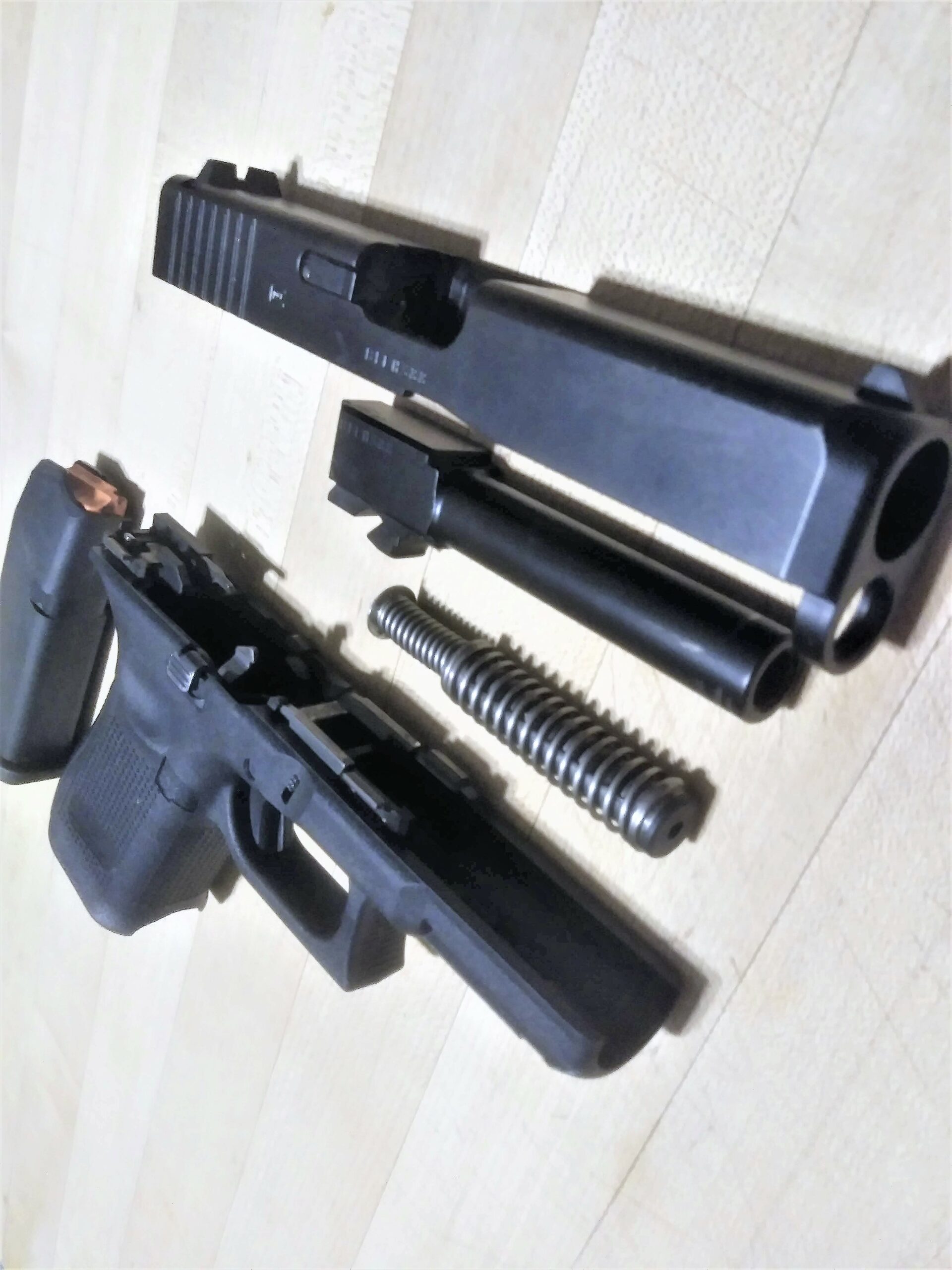Parts of a handgun