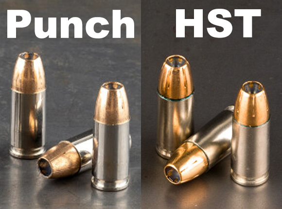 Federal Punch ammo side by side with Federal HST ammo