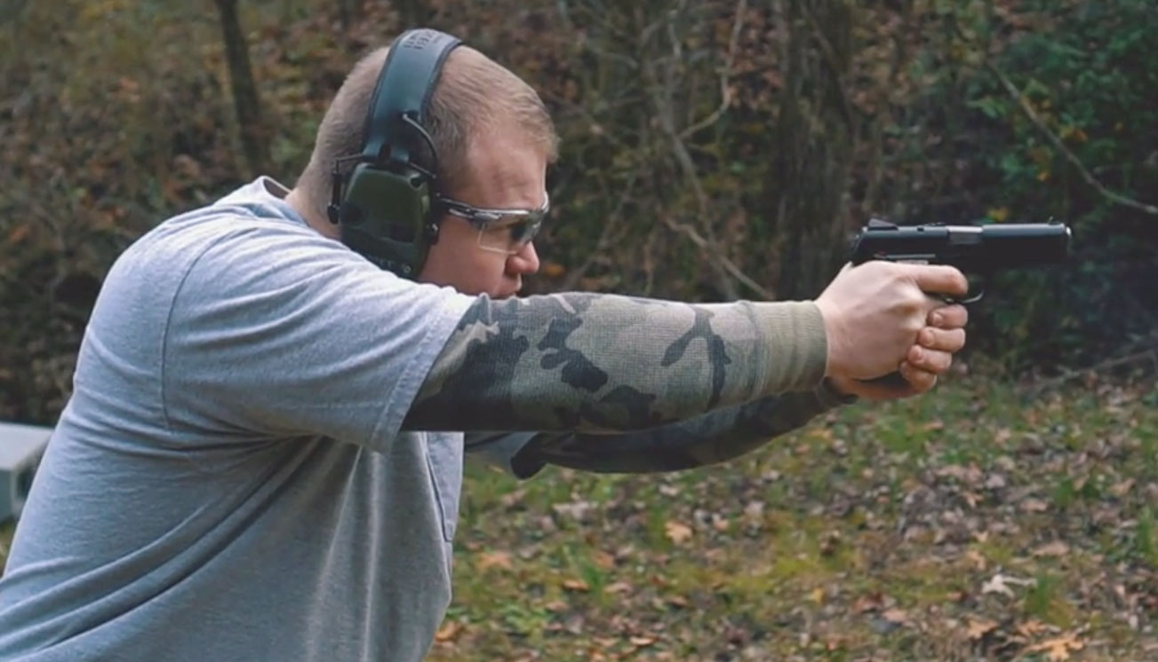 Shooting 45 ACP at the range