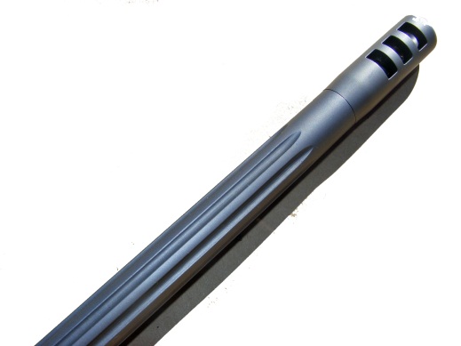 A straight pattern fluted barrel