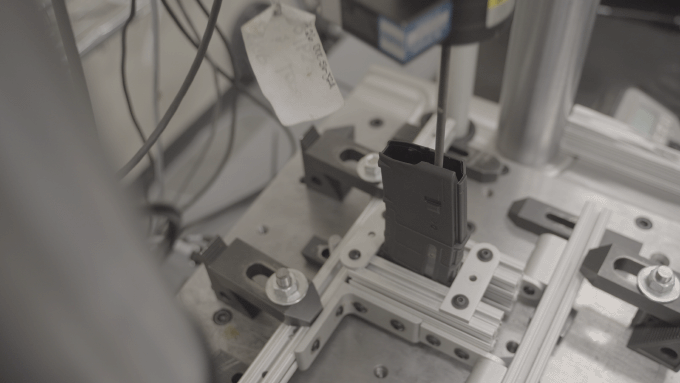 Testing Magpul mag springs at a lab